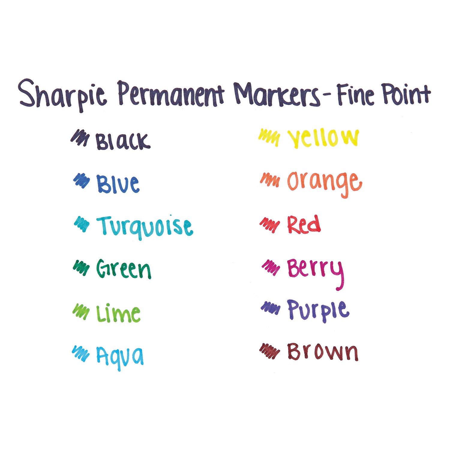 Sharpie Permanent Fine-Point Markers, Blue, Pack Of 12 Markers (SAN30003) - Image 6