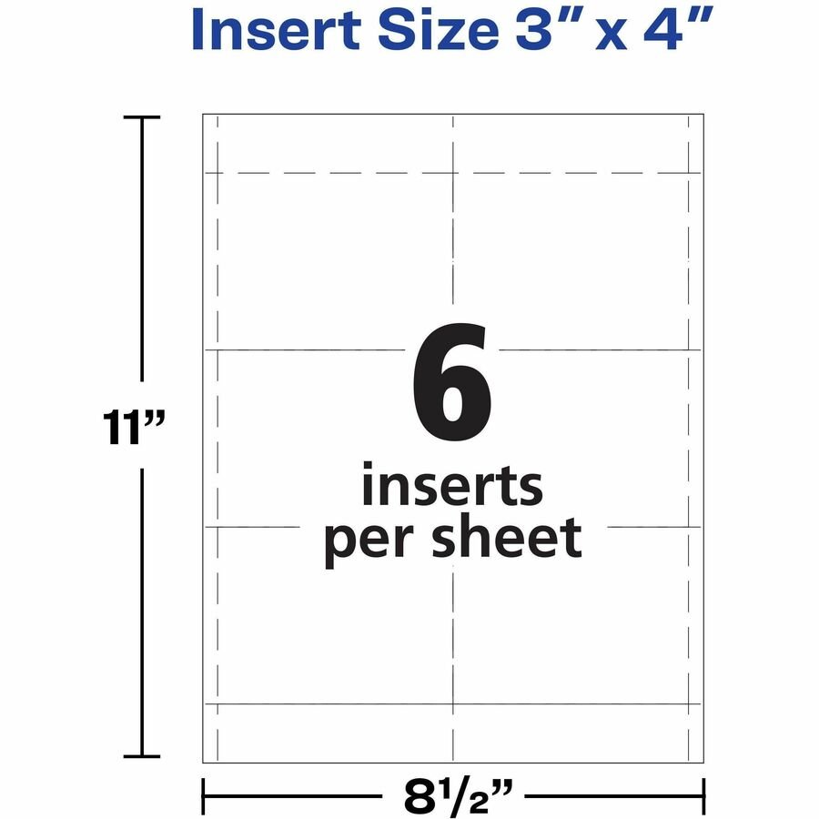 Avery Laser Name Badge Inserts, 3" x 4", Box Of 300 (AVE5392) - Image 5