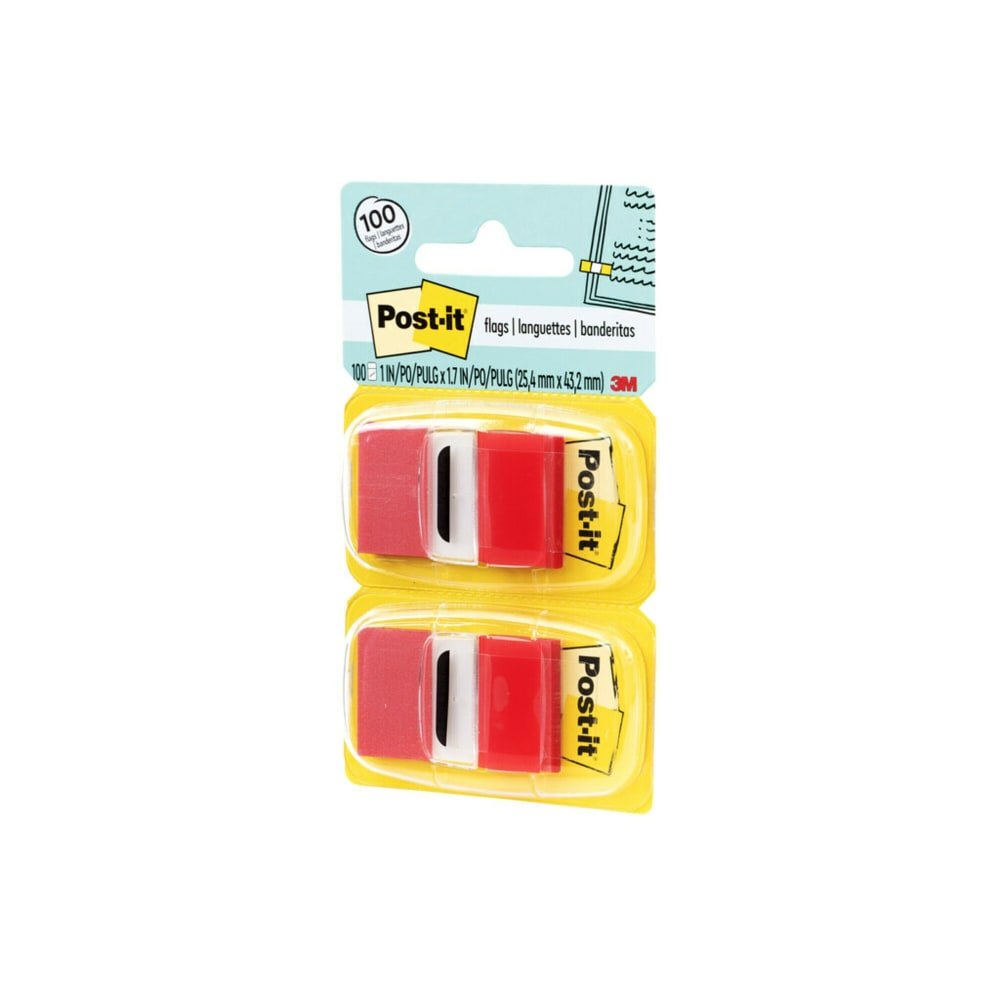 Post-it Flags, 1 in. x 1.7 in., 12 Dispensers, 50 Flags/Dispenser, Red, Back to School Supplies for Students, Flags for Textbooks and Notebooks (MMM680RD12) - Image 4