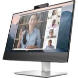 HP E24mv G4 24" Class Webcam Full HD LCD Monitor - 16:9 - Black, Silver (SYNX6354262)