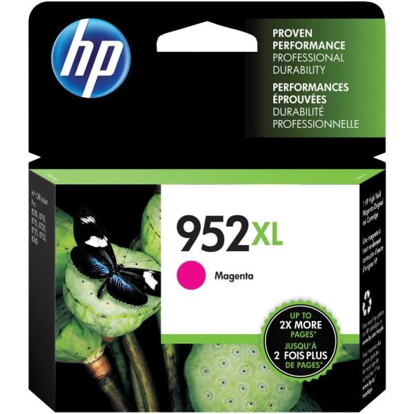 HP 952XL Magenta High-Yield Ink Cartridge, L0S64AN (HEWL0S64AN)