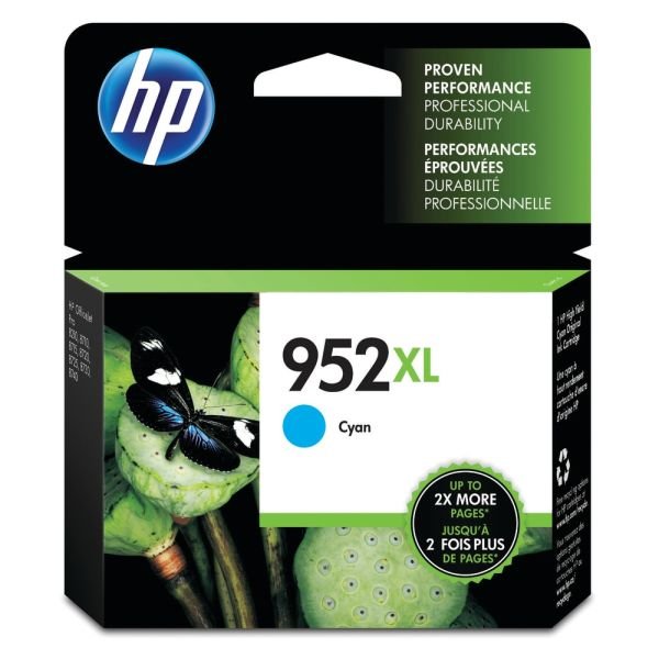 HP 952XL Cyan High-Yield Ink Cartridge, L0S61AN (HEWL0S61AN)