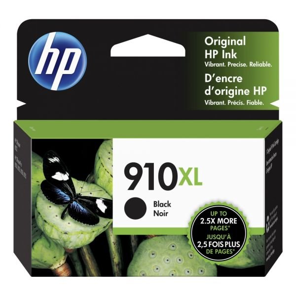 HP 910XL Black High-Yield Ink Cartridge, 3YL65AN (ODFN3919316)