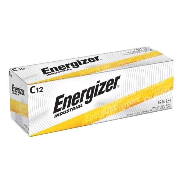 Energizer Industrial C Alkaline Batteries, Pack Of 12 (EVEEN93)