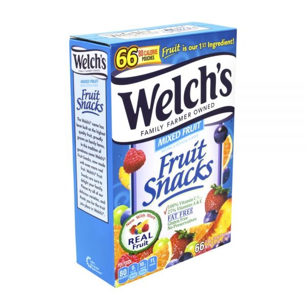 Welch's Mixed Fruit Snacks, 0.9 oz., Box Of 66 Pouches (ODFN509237)