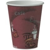 Solo 8 oz Bistro Design Disposable Paper Cups (SCC378SI0041)