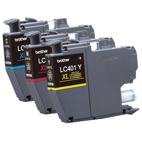 Brother LC401XL Cyan; Magenta; Yellow High-Yield Ink Cartridges, Pack Of 3, LC401XL3PKS (ODFN5316114) - Image 11