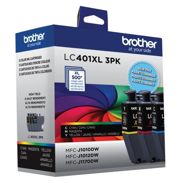 Brother LC401XL Cyan; Magenta; Yellow High-Yield Ink Cartridges, Pack Of 3, LC401XL3PKS (ODFN5316114) - Image 10