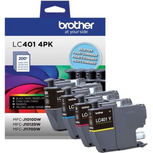 Brother LC401 Genuine Multi-Pack Ink, Black/Cyan/Magenta/Yellow, Pack Of 4 Cartridges, LC4014PKS (ODFN5609237) - Image 10