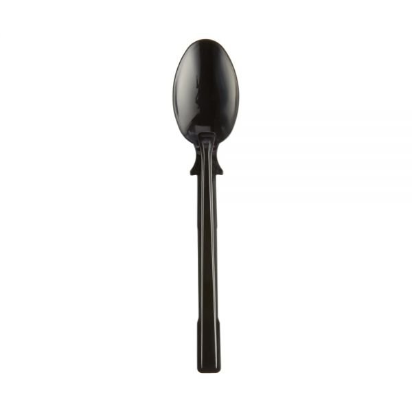 SmartStock T-Series Disposable Cutlery Refills, Polypropylene Teaspoons, Black, 40 Teaspoons Per Refill, Box Of 24 Refills (ODFN5472636) - Image 2
