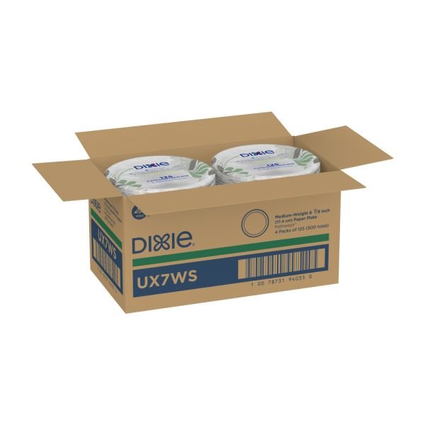 DIXIE 6 7/8IN MEDIUM-WEIGHT PAPER PLATES BY GP PRO (GEORGIA-PACIFIC), PATHWAYS, 500 PLATES PER CASE (DXEUX7WSCT) - Image 2