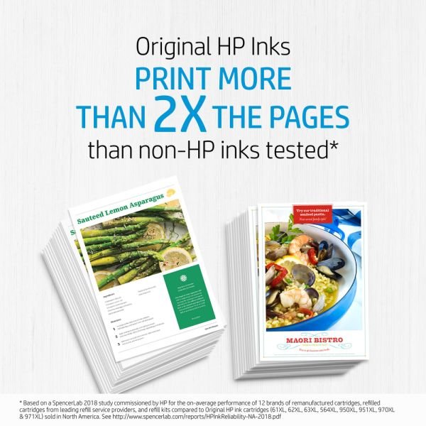 HP 910XL Black/910 Cyan; Magenta; Yellow High-Yield Ink Cartridges, Pack Of 4, 3JB41AN (ODFN9517571) - Image 2