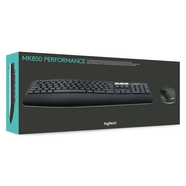 Logitech MK850 Wireless Keyboard & Mouse, Black (ODFN632588) - Image 3
