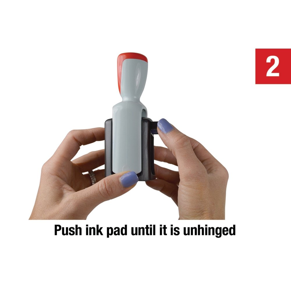 2000 PLUS Received Date Stamp Dater, Two-Color Self-Inking RECEIVED Date Stamp Dater, RECEIVED, Blue/Red Ink (COS011034) - Image 6