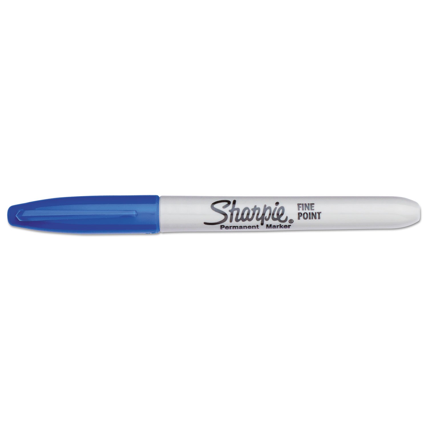 Sharpie Permanent Fine-Point Markers, Blue, Pack Of 12 Markers (SAN30003) - Image 3