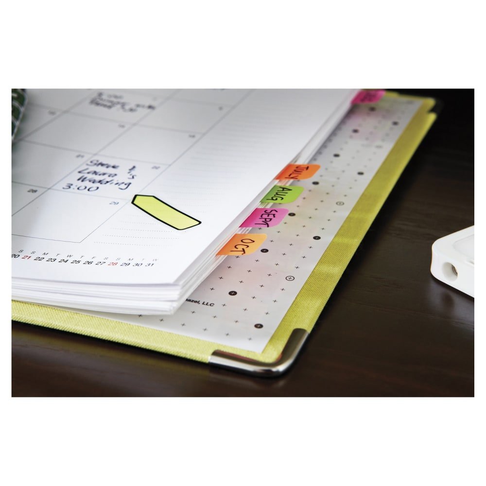 Post-it Flags, .5 in. x 1.7 in., 4 Dispensers, 24 Flags/Dispenser, Assorted Bright Colors, Back to School Supplies - 684ARR4 (MMM684ARR4) - Image 6