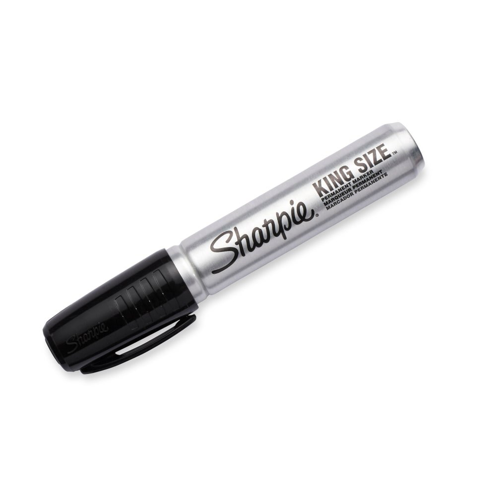Sharpie King Size Permanent Marker, Broad Chisel Tip, Black, Dozen (SAN15001A) - Image 4