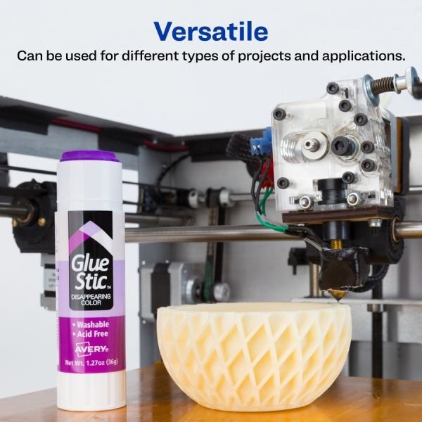 Avery Glue Stic Disappearing Purple Glue Sticks, 1.27 Oz., Pack Of 6 (AVE98071) - Image 5