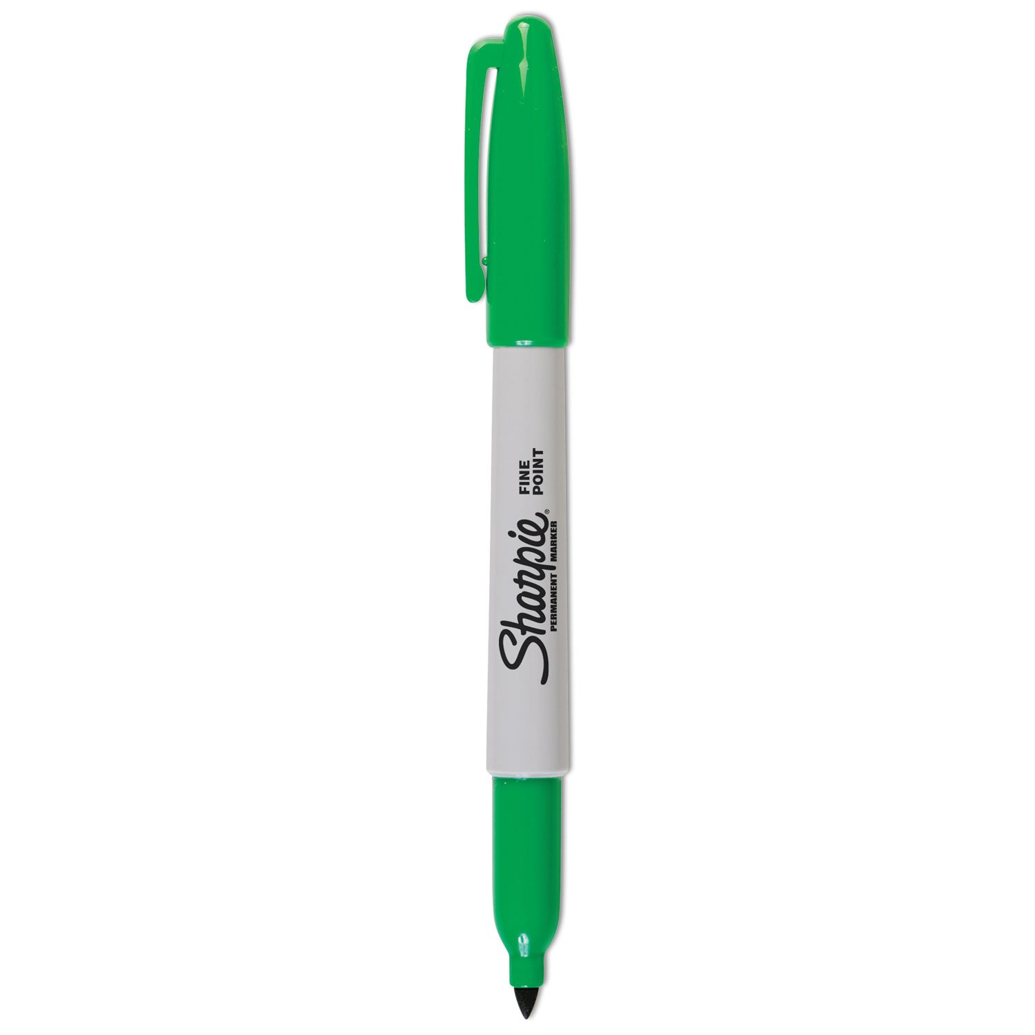 Sharpie Permanent Fine-Point Markers, Green, Pack Of 12 (SAN30004) - Image 3