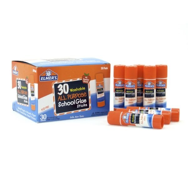 Elmer's Glue Stick Classroom Pack, All-Purpose Clear, Box Of 30 (EPIE556) - Image 2
