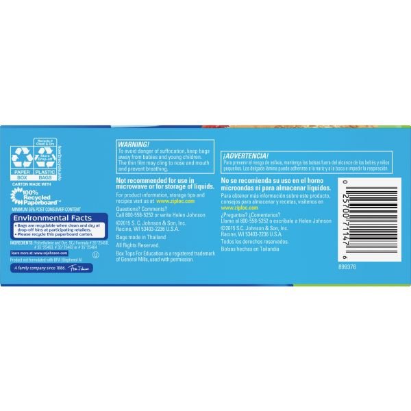 Ziploc Sandwich Bags, 5-7/8"x 6-1/2", Clear, Box Of 90 Bags (SJN664545) - Image 5