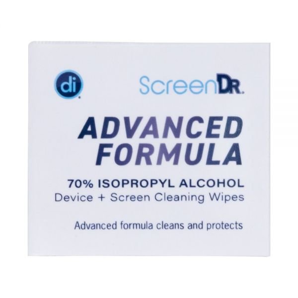 Digital Innovations ScreenDr 70% Alcohol Advanced Formula Device Cleaning Wipes And Microfiber Cloth, Box Of 120 Packets (ODFN9903154) - Image 3