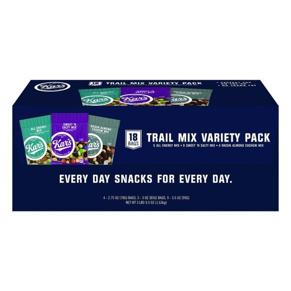 Kar's Trail Mix Variety Pack, Assorted Flavors, 18 Bags/Carton (KSAKAR08825) - Image 6