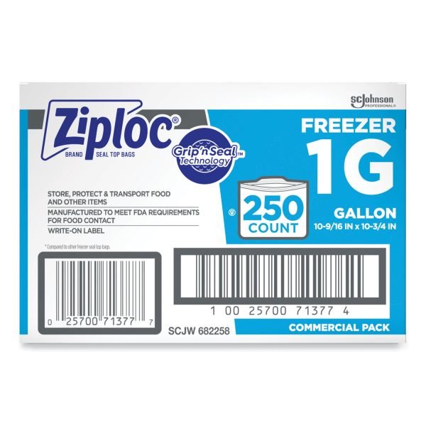 Ziploc Freezer And Storage Bags, 1 Gallon, Box Of 250 Bags (SJN682258) - Image 3