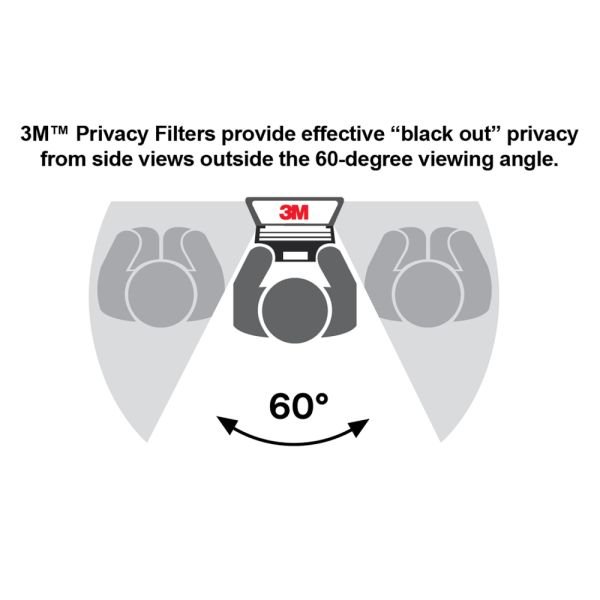 3M High Clarity Privacy Filter Screen for Monitors, 24" Full Screen, 16:10 Aspect Ratio, Reduces Blue Light (MMMHC240W1B) - Image 3