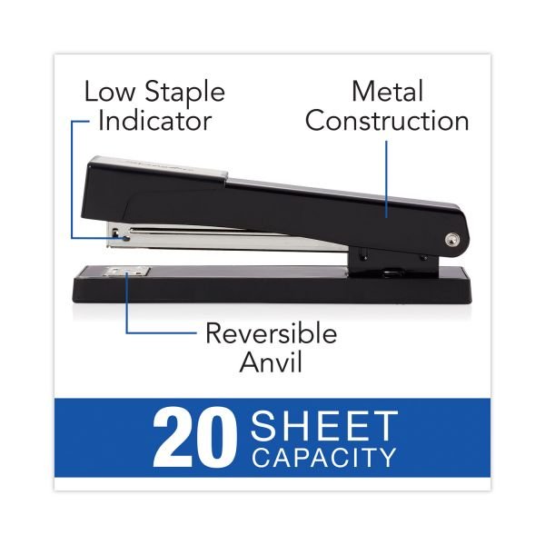 Swingline Light Duty Stapler, 20 Sheets Capacity,Black (SWI40501) - Image 3