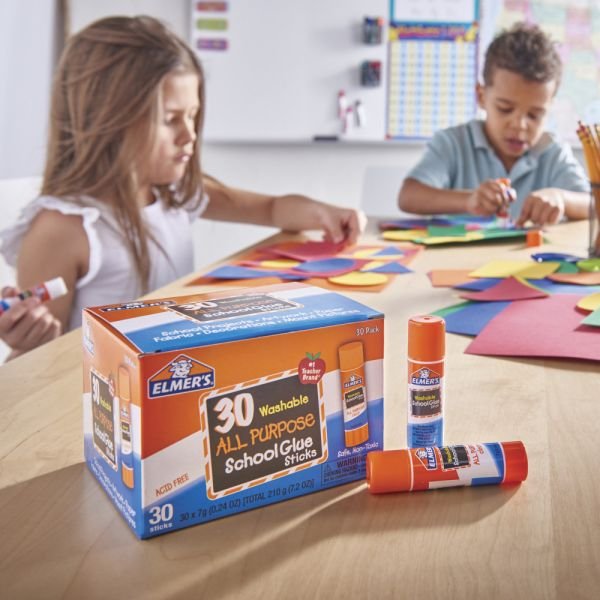 Elmer's Glue Stick Classroom Pack, All-Purpose Clear, Box Of 30 (EPIE556) - Image 5