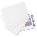 SICURIX Blank ID Card, 2 1/8 x 3 3/8, White, 100/Pack (BAU80300)