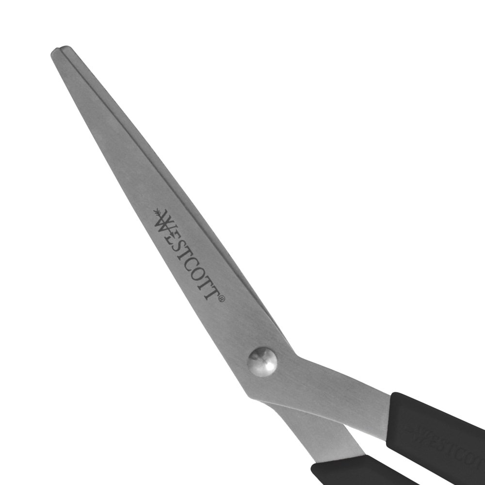 Westcott All-Purpose Value Stainless Steel Scissors, 8", Pointed, Black, Pack Of 3 (ACM13402) - Image 7