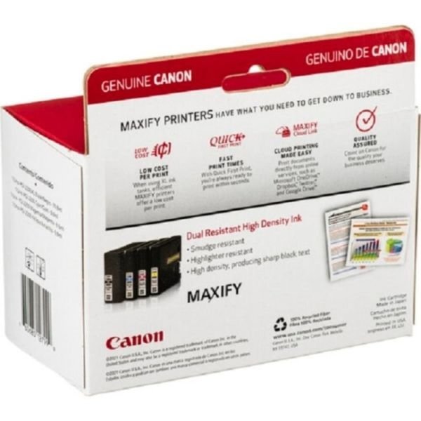 Canon PGI-2200 XL Black; PGI-2200 Cyan; Magenta; Yellow High-Yield/Standard-Yield Ink Tanks, Pack Of 4, 9255B005 (ODFN3073119) - Image 2