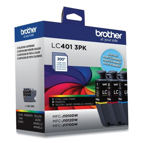 Brother LC4013PKS Ink, 200 Page-Yield, Cyan/Magenta/Yellow, 3/Pack (BRTLC4013PKS) - Image 4
