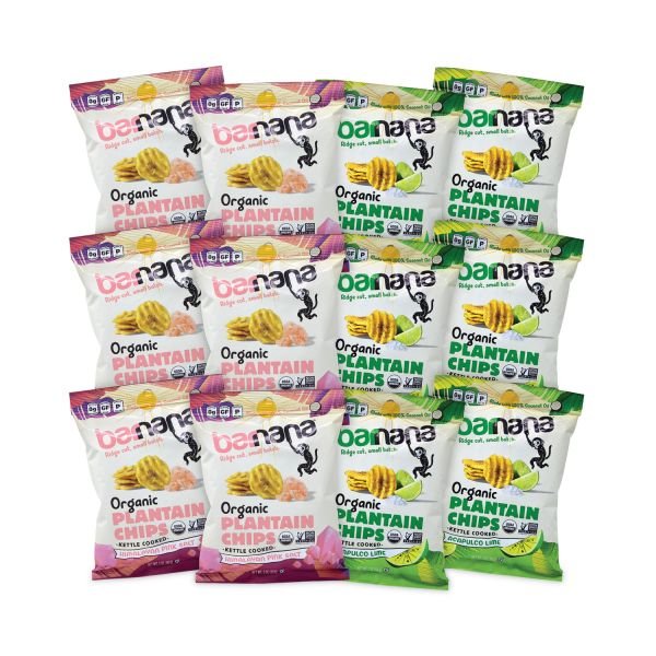 Barnana Plantain Chip Variety Pack, 2 oz Bag, 12/Pack (GRR60000227) - Image 3