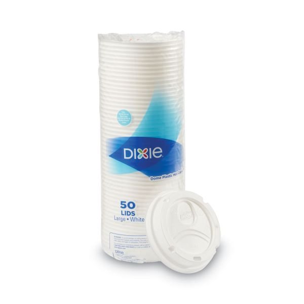 Dixie Dome Lid, Fits 10 oz to 16 oz PerfecTouch Hot Cups/12 oz to 20 oz WiseSize Hot Cups, Plastic, White, 500/Carton (DXE9542500DXCT) - Image 4