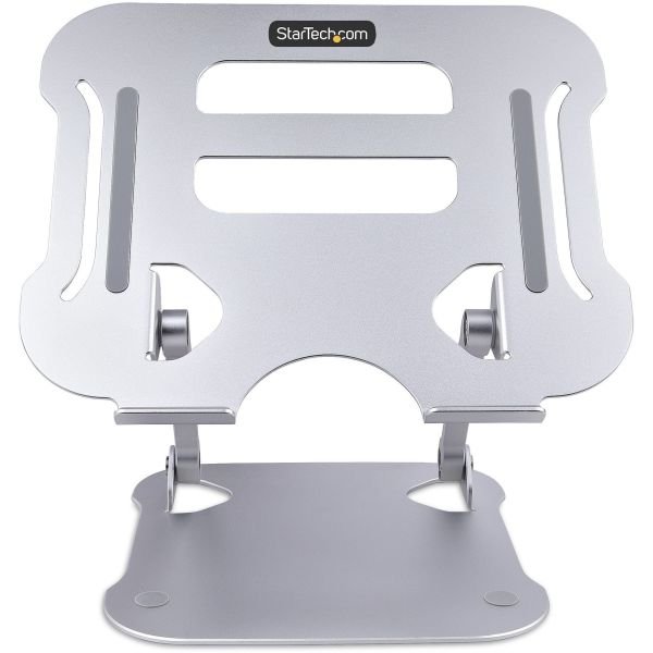 StarTech.com Laptop Stand for Desk, Ergonomic Laptop Stand Adjustable Height, Aluminum, Up to 22lb/10kg, Foldable Notebook Riser/Lift (ETLZ1075549669) - Image 3