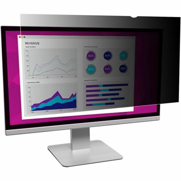 3M High Clarity Privacy Filter Screen for Monitors, 24" Full Screen, 16:10 Aspect Ratio, Reduces Blue Light (MMMHC240W1B) - Image 4
