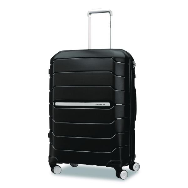 Samsonite Freeform Hard Side Carry-On Suitcase, Four-Wheeled Spinner, 19.6 x 13.4 x 27.95, Black (SML782561041)
