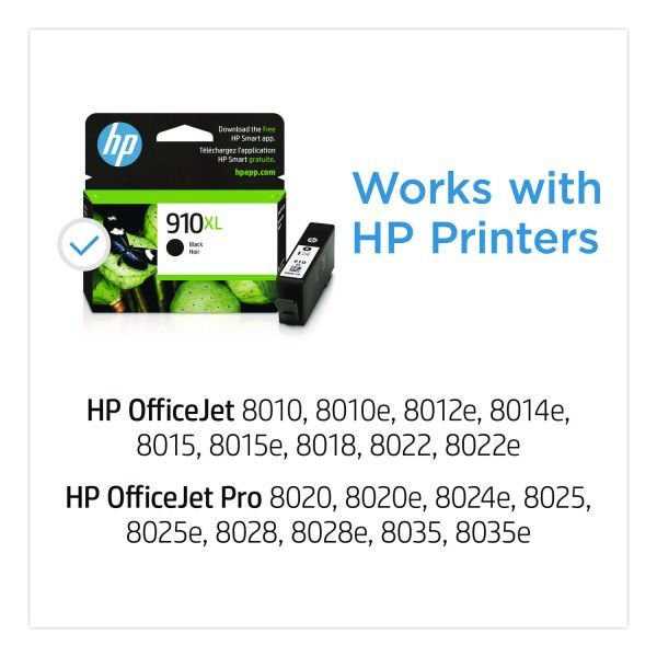 HP 910XL Black High-Yield Ink Cartridge, 3YL65AN (ODFN3919316) - Image 5