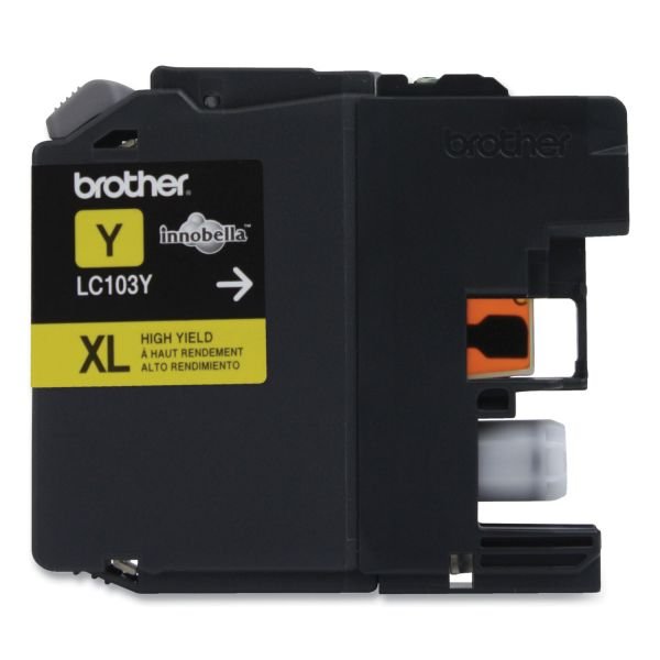Brother LC103 Yellow High-Yield Ink Cartridge, LC103Y (BRTLC103Y) - Image 4