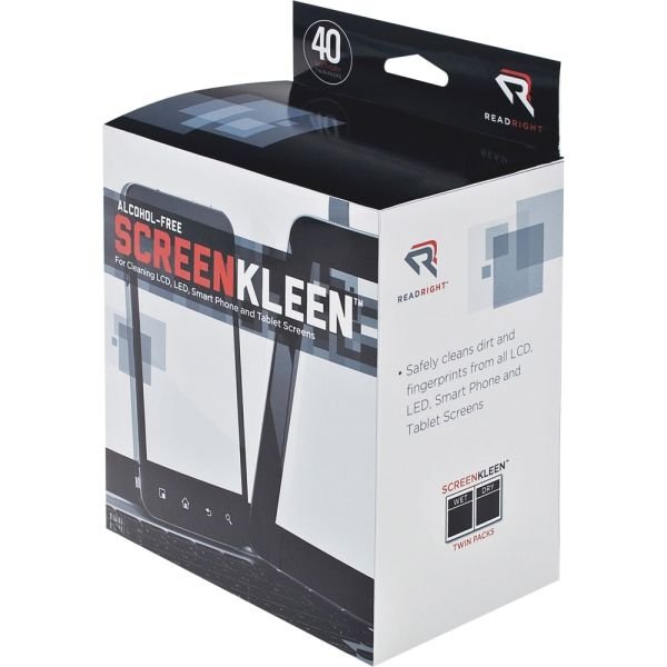 Advantus Screen Kleen Cleaning Wipes, Pack Of 40 (REARR1391) - Image 3