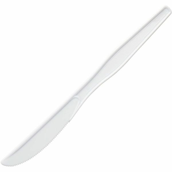 Dixie Plastic Cutlery, Heavyweight Knife, 7.5", White, 1,000/Carton (DXEKH217) - Image 5