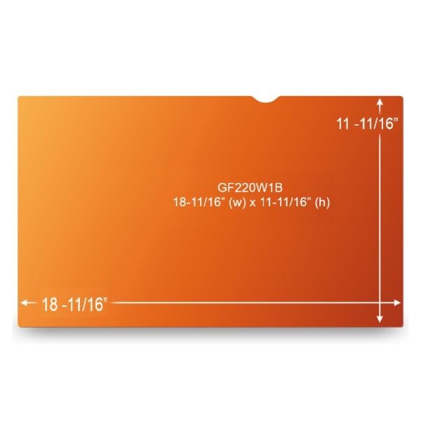 3M Gold Privacy Filter Screen for Monitors, 22" Full Screen, 16:10 Aspect Ratio, Reduces Blue Light (MMMGF220W1B) - Image 6