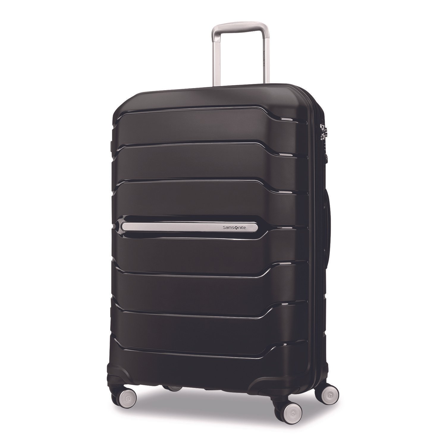 Samsonite Freeform Hard Side Carry-On Suitcase, Four-Wheeled Spinner, 20.95 x 13.8 x 31.1, Black (SML782571041)