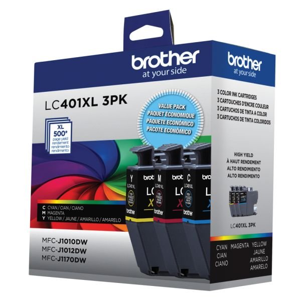 Brother LC401XL Cyan; Magenta; Yellow High-Yield Ink Cartridges, Pack Of 3, LC401XL3PKS (ODFN5316114) - Image 5