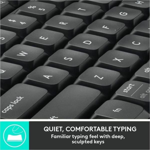Logitech MK850 Wireless Keyboard & Mouse, Black (ODFN632588) - Image 7