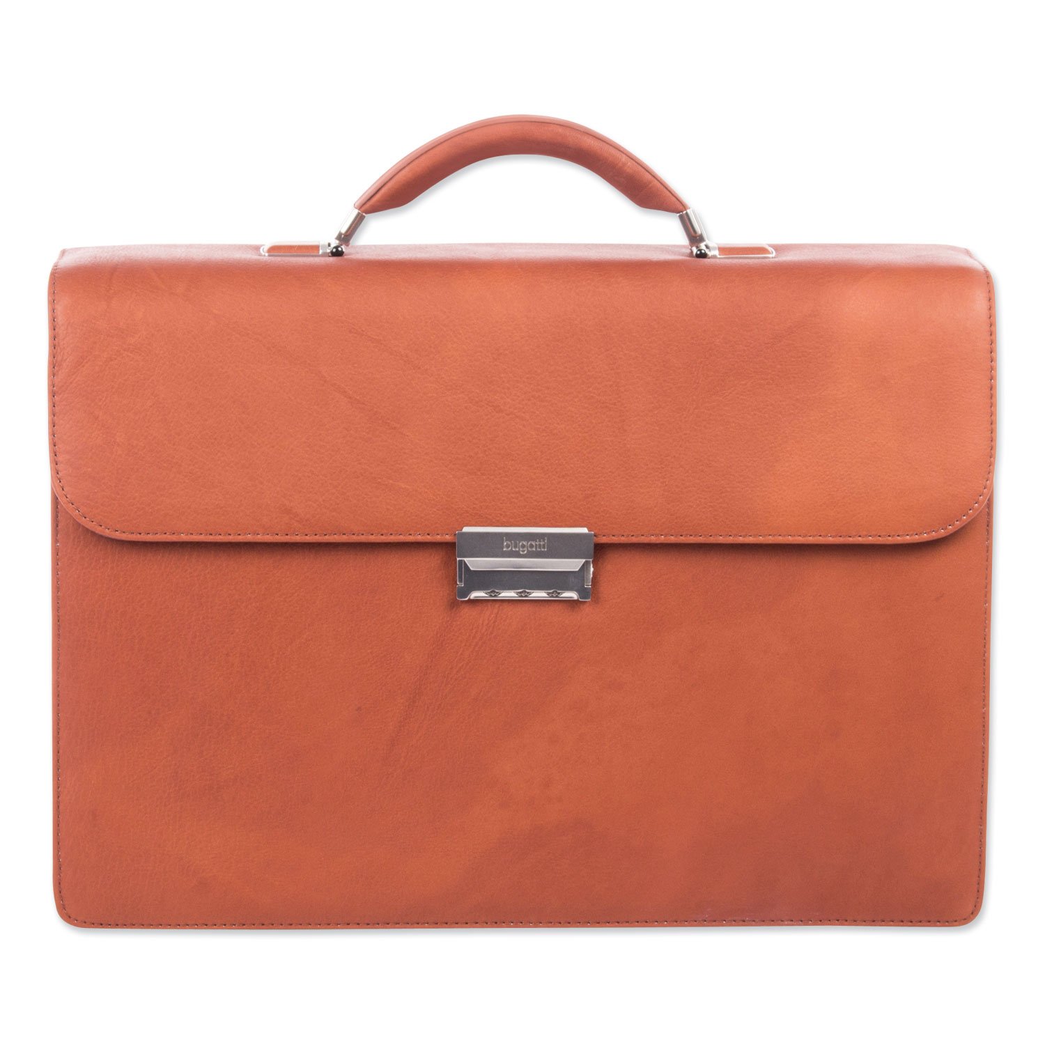 Swiss Mobility Milestone Briefcase, Fits Devices Up to 15.6", Leather, 5 x 5 x 12, Cognac (SWZ49545807SM) - Image 4