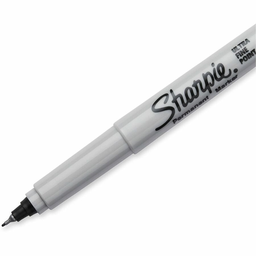Sharpie Permanent Ultra-Fine Point Markers, Black, Pack Of 12 Markers (SAN37001) - Image 2